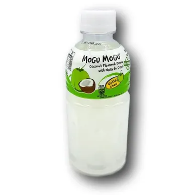 Coconut flavored drink with coconut jelly image