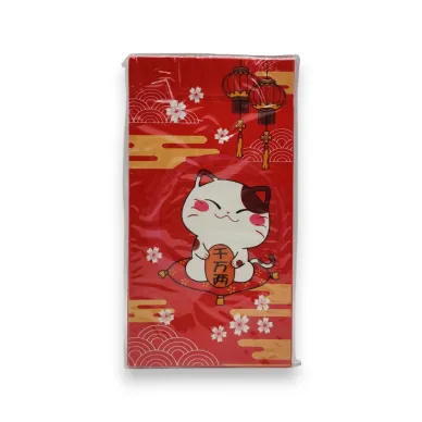 6941851343110_20547_Golden Turtle Lucky Cat Red Envelope B 5st._Golden Turtle Onnekas Kissa Punainen kirjekuori B 5st kuva