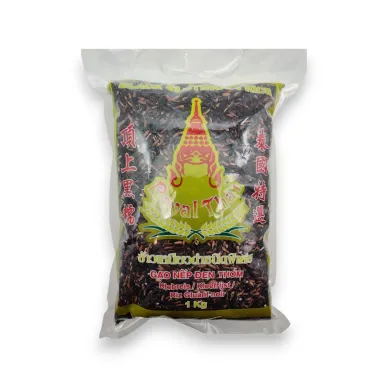 8717677860890_7047_ROYAL THAI RICE Glutinous Rice Black 1kg_ROYAL THAI RICE tahmea riisi musta 1kg image