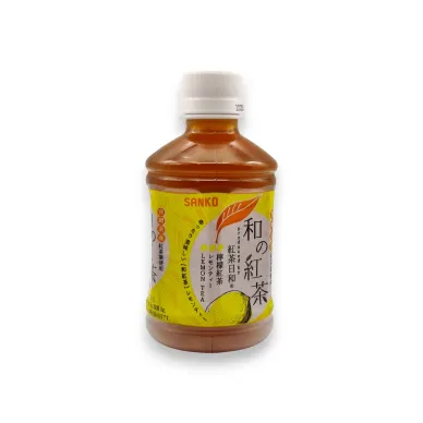 4949641700152_18.280.421_Sanko Black Tea Lemon Fl PET 280ml_Sanko Musta tee Sitruuna maku 280ml image
